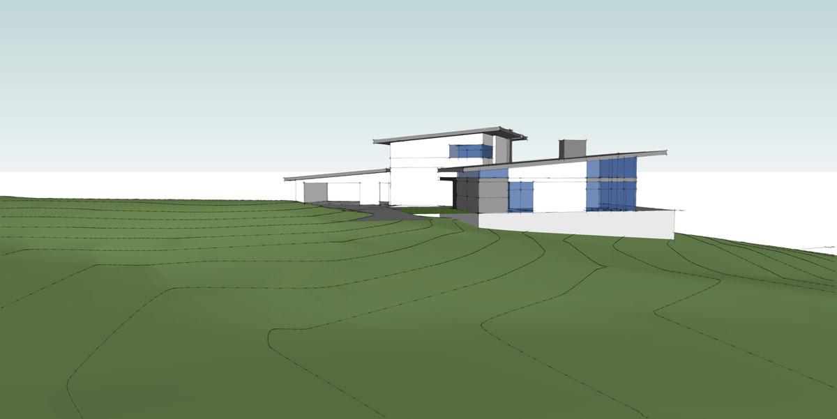 Lucid Architecture Dogwood Residence Concept Model Drawing View 6