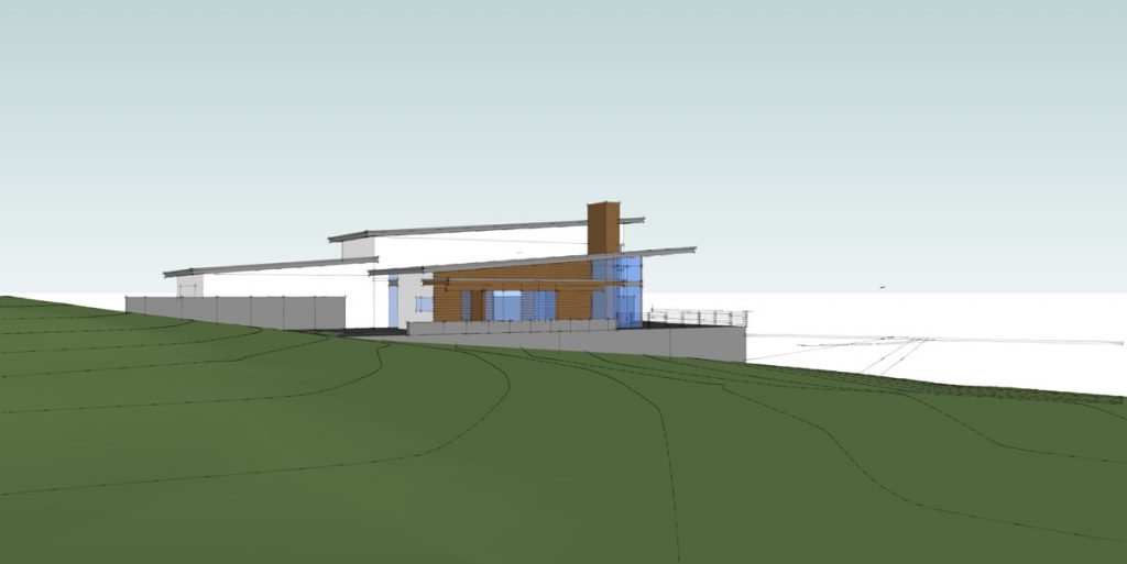 Lucid Architecture Dogwood Residence Concept Model Drawing View 3