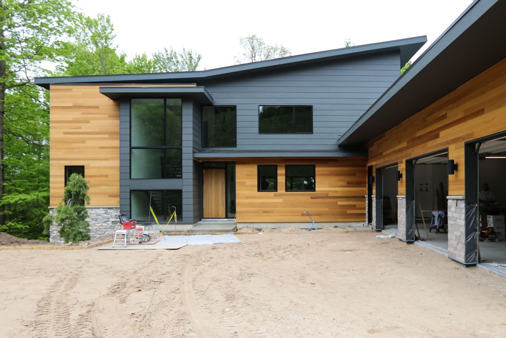 modern custom residence exterior by grand rapids west Michigan Lucid Architecture
